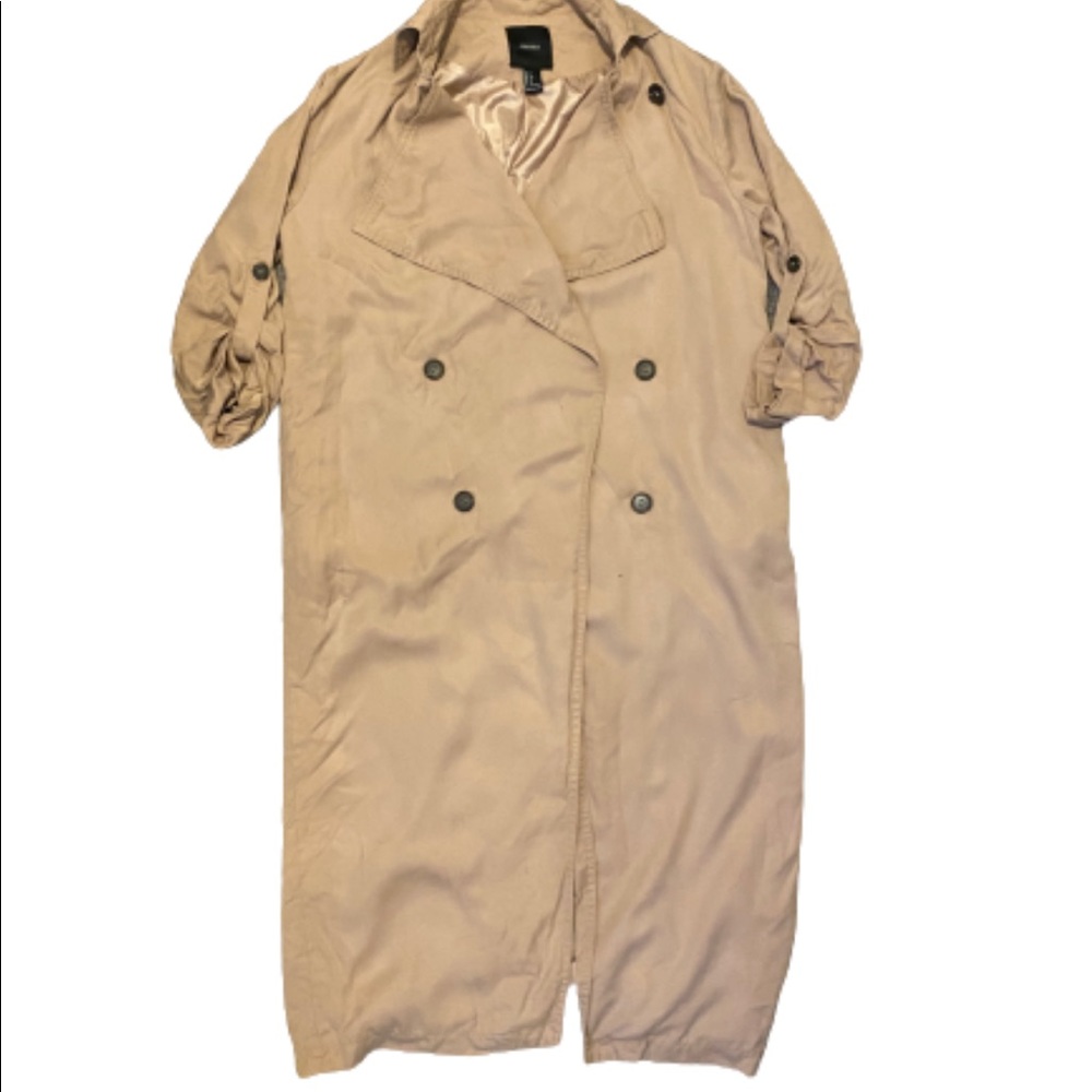 FOREVER 21 Trench Coat (long) with pockets